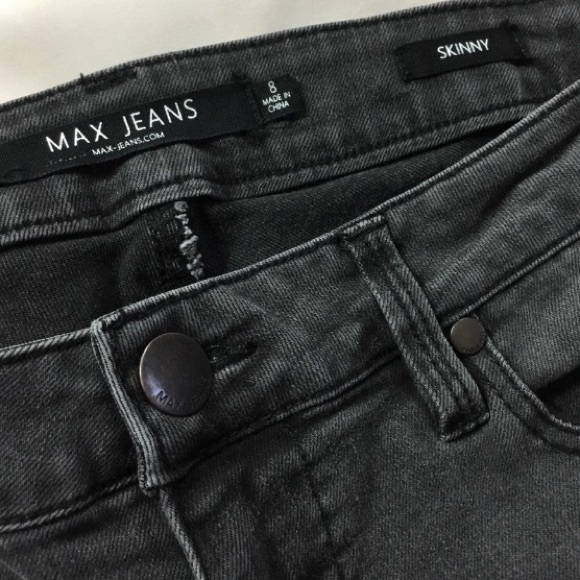 MAX JEANS GRAY SKINNY JEANS - Picture 5 of 8